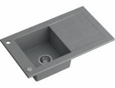 Skvělá třída 1 komora (77x46x18.5) Granite Sink se zástrčkou a odtokem