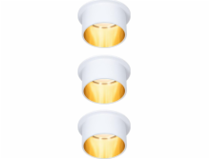 Paulmann Set Coin 3st.dimm LED 3x6W 2700K 230V WHITE/GOLD