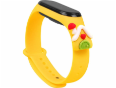 HARDEL SPRAP XMAS BAND pro Xiaomi Mi Band 4 / Mi Band 3 Christmas Silicone Strip Bracelet Yellow (dům)