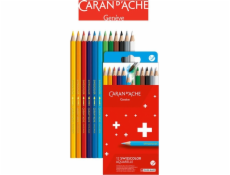 Caran d`arche caran d ache SwissColor Watercolor Pencils, Cardboard Box, 12 ks.