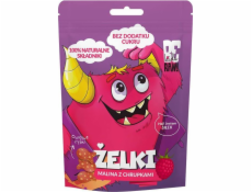 Purella Food Jelly Beans bez přidání cukru maliny s crisps 35 g