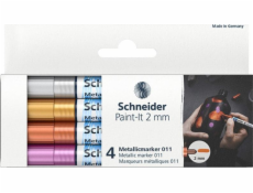 Schneider Marker Schneider Paint-it Metallic 4 kusy (stříbro, zlato, měď, fialová)