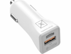 Objednávka nabíječky Maxximus SAMA. MX Kappa 18W PD+QC, USB-A+C WHITE/WHITE