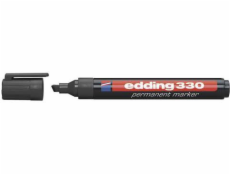 Edding Marker Permanent 330 Cut Tip Black (EG1004)