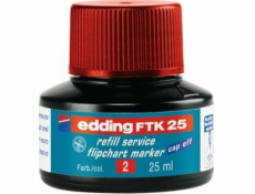 Edding Mascara pro dokončení značek s flipcharts e-ftk 25 edding, červená