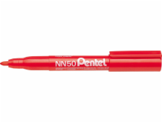 Pentel Permanent Marker NN50 Červený kulatý pentelový špička