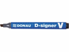 Donau Marker Permanent Donau d-Signer V, Cut, 1-4mm (řádek), černá