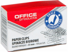 Kancelářské produkty Spingers Round Office Products, 33 mm, 100pcs, stříbro