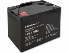 Baterie Qoltec AGM 12V | 80AH