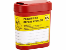 Kontejner ActiveShop Medical Waste 0,7 l červená