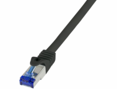LOGILINK LOGILINK C6A013S Černý síťový kabel 0,25 M CAT6A S/FTP (S-STP)