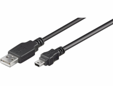 USB USB -A Microconnect Cable - MiniusB 10 M Black (USBAMB510)