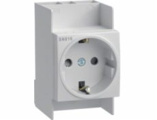 Hager Polo Modular Socket Schuko 10/16a ??250V AC na kolejnici a izolovanou třídu (SN016)