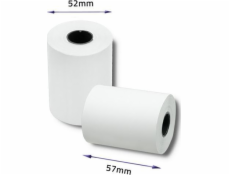 Qoltec 51899 Thermal roll 57 x 16 | 55g/m2 | 10 pcs. | BPA free