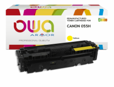 OWA Armor toner kompatibilní s Canon CRG-055H Y, 5900st, žlutá/yellow