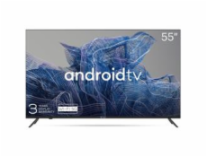 KIVI - 55 , UHD, Google Android TV, Black, 3840x2160, 60 Hz, , 2x10W, 83 kWh/1000h , BT5, HDMI ports 4