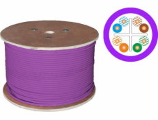 ALANTEC U/UTP Cable Cat. 6 LSOH 4X2X23AWG B2CA 500M (Purple Coating) 25 let záruka, Test kvality laboratoře Intertek (USA) Alantec - Alantec