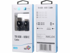 TB Touch USB - USB C kabel, 1,5m, černý