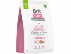 BRIT Care Dog Sustainable Adult Small Breed Chicken & Insect - dry dog food - 3 kg