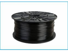 Filament PM tisková struna/filament 1,75 PETG černá, 1 kg