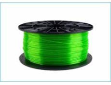 Filament PM tisková struna/filament 1,75 PETG transparentní zelená, 1 kg