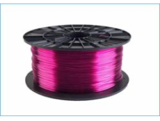 Filament PM tisková struna/filament 1,75 PETG transparentní fialová, 1 kg