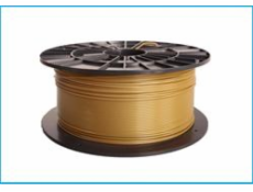 Filament PM tisková struna/filament 1,75 PLA zlatá, 1 kg