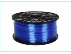 Filament PM tisková struna/filament 1,75 PETG transparentní modrá, 1 kg