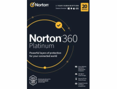 NORTON 360 PLATINUM 100GB +VPN 1 uživatel pro 20 zařízení na 1 rok ESD