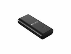 CANYON powerbanka PB-103, 10000mAh Li-poly, Input 5V/2A, Output 5V/2.1A, Smart IC, USB kabel 0.25m, černá