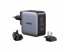 UGREEN USB-A+2*USB-C 65W GaN Worldwide Travel Fast Charger