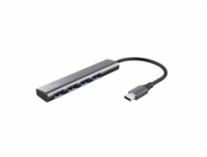 TRUST Rozbočovač Halyx Aluminium USB-C To 4 Port USB-A 3.2 Gen1 Hub