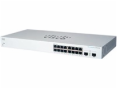 Cisco switch CBS220-16T-2G, 16xGbE RJ45, 2xSFP, fanless - REFRESH