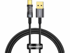 Baseus Explorer Series datový kabel USB-A/USB-C s inteligentním vypnutím 100 W 1m černá