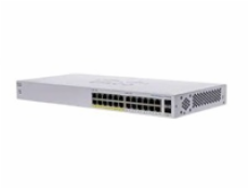 Cisco switch CBS110-24PP, 24xGbE RJ45, 2xSFP (combo with 2 GbE), fanless, PoE, 100W - REFRESH