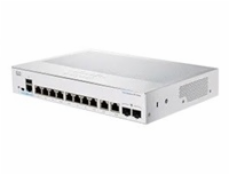 Cisco switch CBS250-8T-E-2G, 8xGbE RJ45, 2xRJ45/SFP combo, fanless - REFRESH