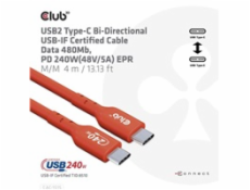 Club3D kabel USB-C, PD 240W(48V/5A) EPR M/M 4m