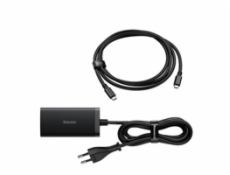 Baseus Nabíjačka do siete GaN5 Pro 2x USB-C/USB-A/HDMI 67W kábel 1.5m/USB-C kábel 1m čierna