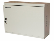 XtendLan 19  nástěnný vertikální rozvaděč 2U, šířka 540mm, hloubka 120mm, plné dveře, šedý