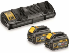 Dewalt DEWALT NABÍJAČKA DCB132 PRE DVE BATÉRIE + 2 x BATÉRIE 54/18V 6,0/2,0Ah DCB546 DCB132T2-QW