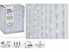 HOMESTYLING Světelný řetěz VODOPÁD bílá 220 LED / 2 m KO-AX8405300