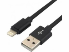 Kabel USB EverActive USB-A - Lightning 0.3 m Czarny (CBB-0.3IB)