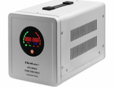 Qoltec 50718 Uninterruptible power supply Pure Sine Wave UPS | 800VA | 560W | constant phase | Grey