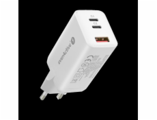 everActive GaN SC-650Q wall charger with USB QC4+ socket and 2x USB-C PD PPS 65W