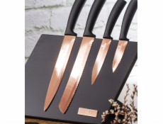 BERLINGERHAUS Sada nožů s magnetickým stojanem 6 ks Rosegold Metallic Line BH-2609