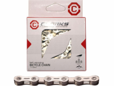 Clarks Bicycle Chain YBN CSL-H11CR Shimano Campagnolo SRAM (11 rychlostních stupňů, 1/2x11/128, 116 buněk, 5,6 mm, řetězový klip, super světlo, chrom)