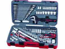 Nástroje Texg Tools 127-Element Socket Set Tools s 1/4, 3/8 a 1/2 TM127 čtvereční přilnavosti (238470108)