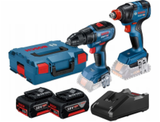 Bosch Bosch.Pap 18V GSR 18V-50 Screwdriver + GDX 18V-200 2x4,0AH L-boxx šroubovák