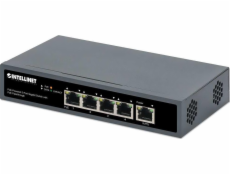 Přepínač Switch Intellinet Network Solutions Switch Neobvyklý Intellinet 4x 10/100/1000 MBPS POE 25W/65W + 1X PoE PD 95W