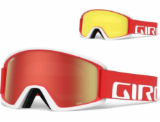 Giro Winter Googles Giro Semi Red White Apex (zrcadlové skleněné barevné jantarové šarlaty 40% S2 + Color Glass Yellow 84% S0)